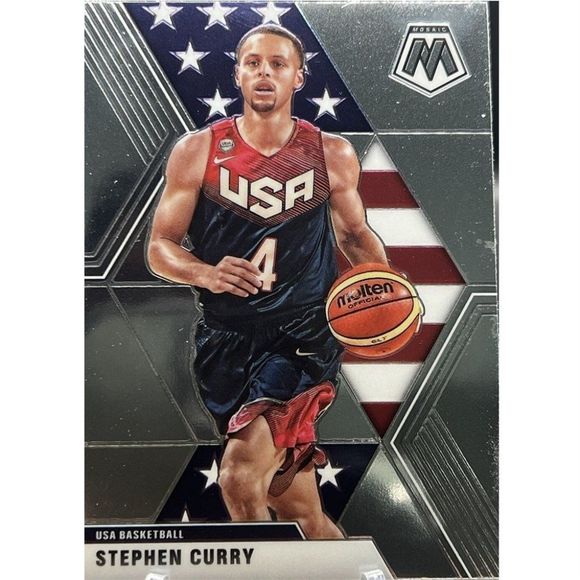 2019-20 STEPH CURRY TEAM USA MOSAIC CARD - Picture 1 of 2